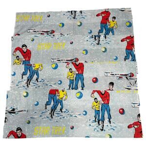 Vintage Star Trek & The Black Hole spock kirt Curtains and valances 1976 blue